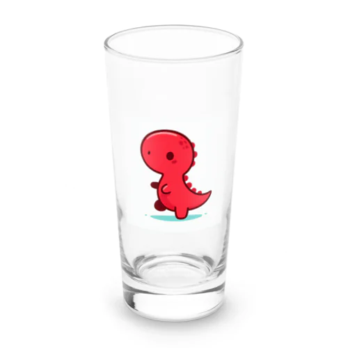 癒しのレッドザウルス Long Sized Water Glass