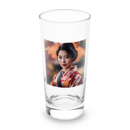 【秋田の美しさを纏う凛とした着物姿】 Long Sized Water Glass