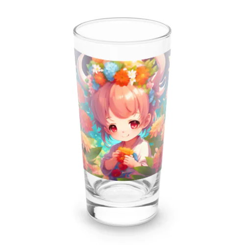 デーモンプリンセスは、お花がお好き💗 Long Sized Water Glass