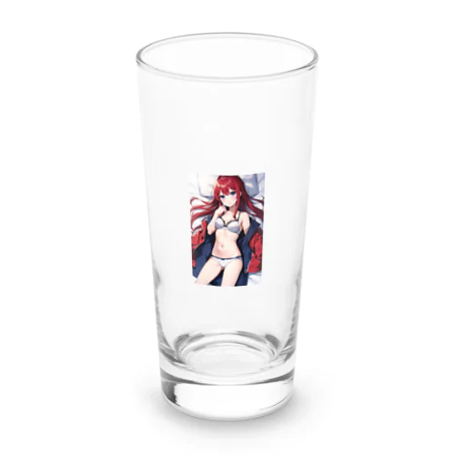 可憐な美少女の下着姿 Long Sized Water Glass