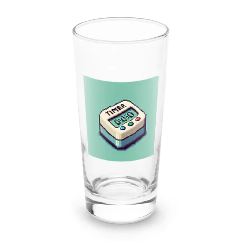 ドット絵「タイマー」 Long Sized Water Glass