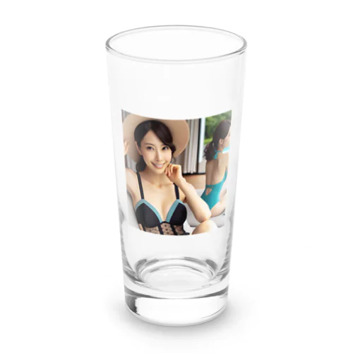 AI日本人女性 Long Sized Water Glass