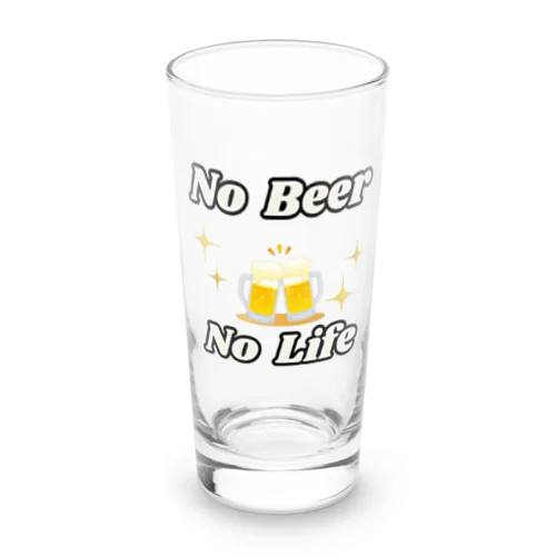 NO Beer　NO Life Long Sized Water Glass