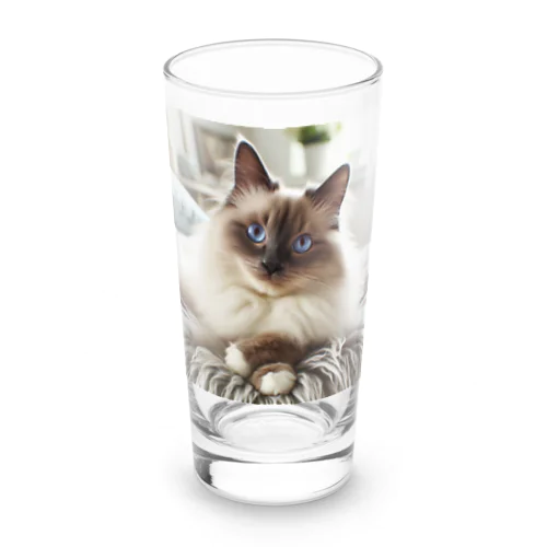 シャム猫もどきフサフサ Long Sized Water Glass