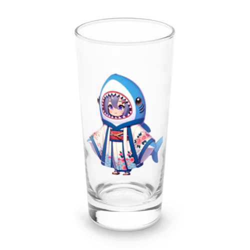 和風なサメちゃん Long Sized Water Glass