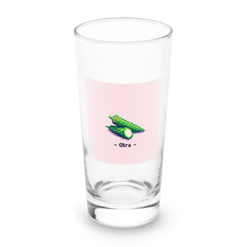 ドット絵「オクラ」 Long Sized Water Glass