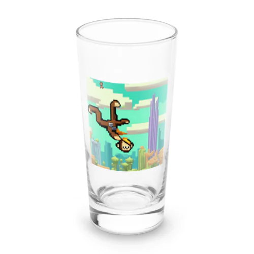 スカイダイビングの冒険猿 Long Sized Water Glass