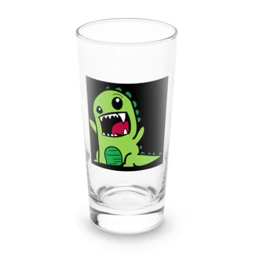 ガチャピン風の恐竜 Long Sized Water Glass