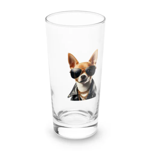 ニヒルなチワワ Long Sized Water Glass