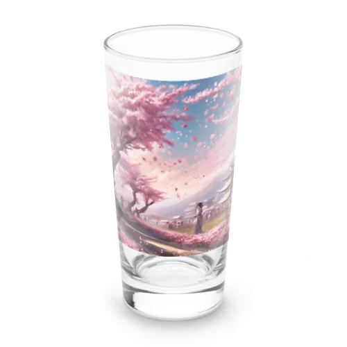 舞い散る桜 Long Sized Water Glass