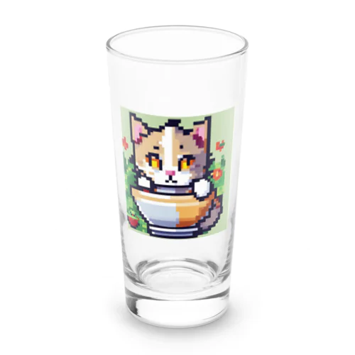 マグカップかくれんぼ猫 Long Sized Water Glass