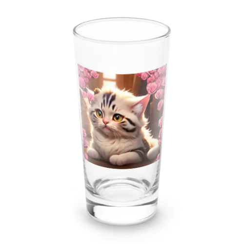 Roseにゃんこ Long Sized Water Glass