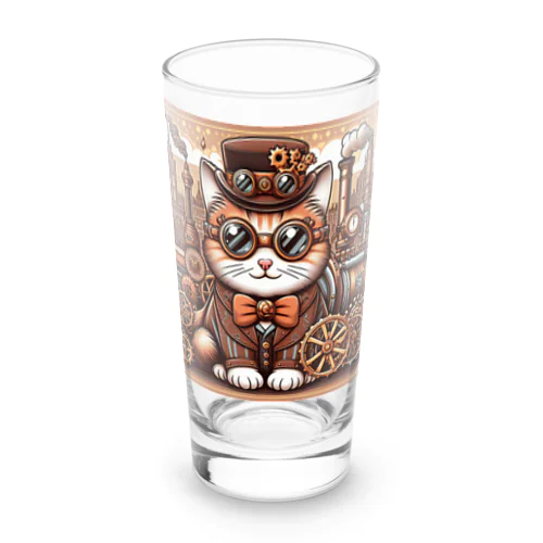 スチームパンクなゴーグル猫ちゃん Long Sized Water Glass