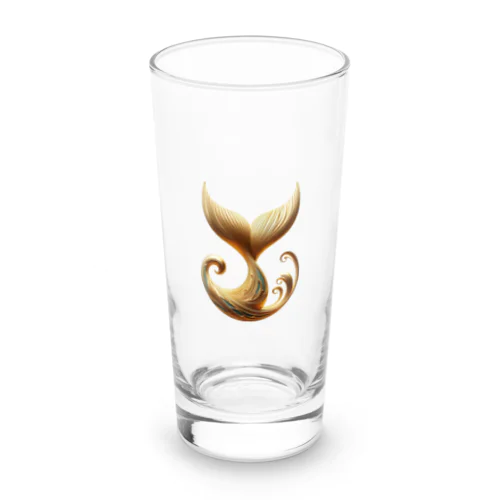 "The golden whale's tail." Long Sized Water Glass