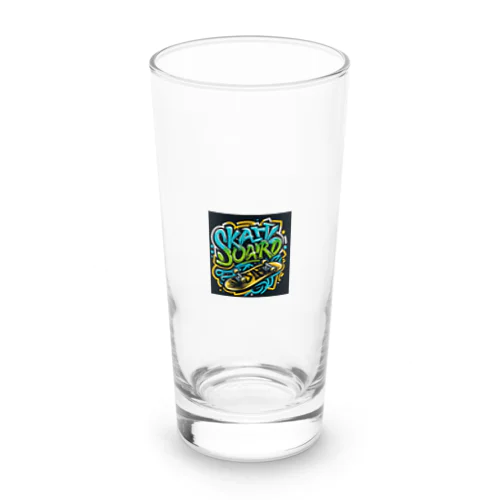 スケートボードをモチーフにしたロゴTシャツ Long Sized Water Glass