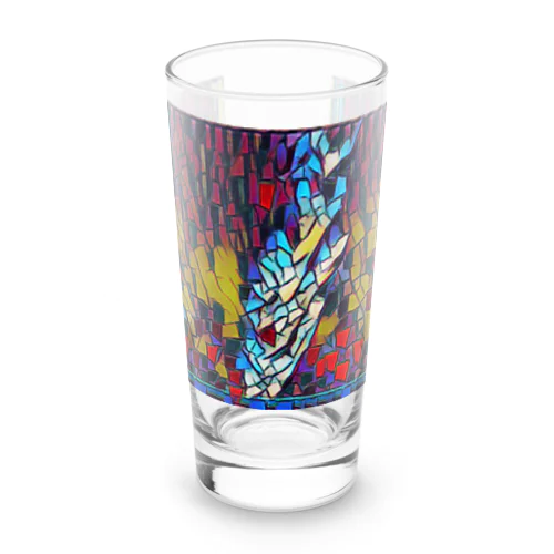 ステンドグラス風のロクンググラス 空の芸術 Long Sized Water Glass