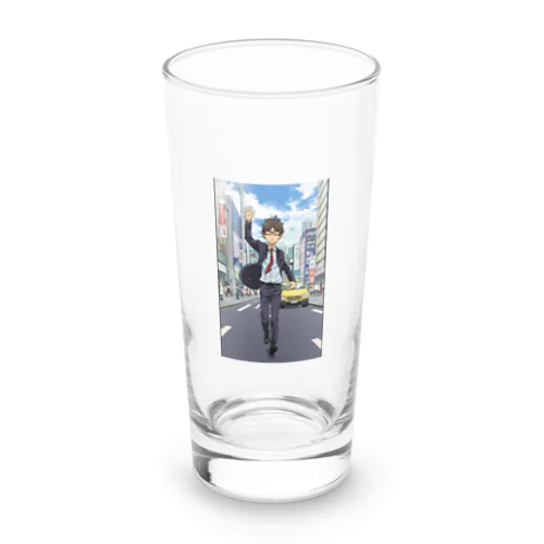 道の真ん中＠サラリーマン Long Sized Water Glass
