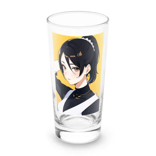 カッコいい黒髪美人 Long Sized Water Glass