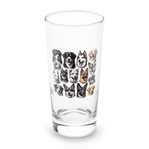 かっこいい大型犬 Long Sized Water Glass