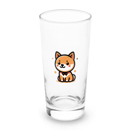 子犬の柴犬くん Long Sized Water Glass