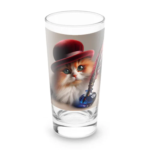 羽ペン猫作家 Long Sized Water Glass