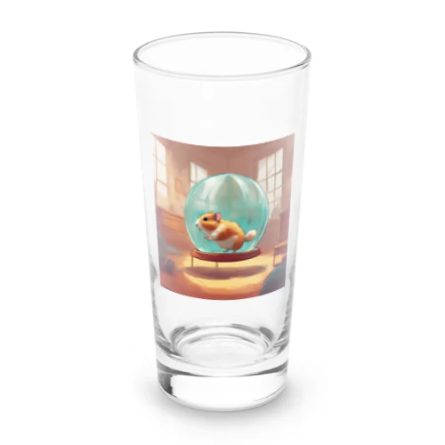 ボールで遊んでるハムスター Long Sized Water Glass