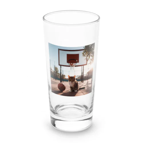 バスケ猫 Long Sized Water Glass