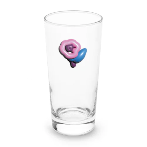 バルーンフラワー　ピンク Long Sized Water Glass