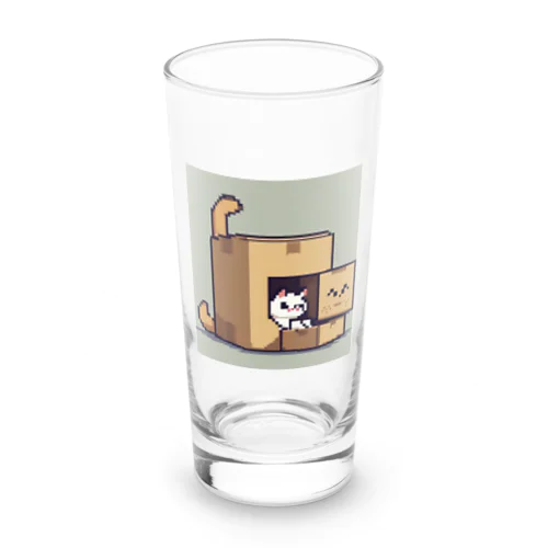 段ボールハウス猫さん Long Sized Water Glass