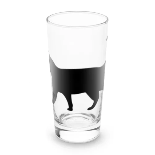 黒猫は見ていた　ねこ Long Sized Water Glass