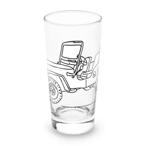 Jeep イラスト ライン画 ロンググラス