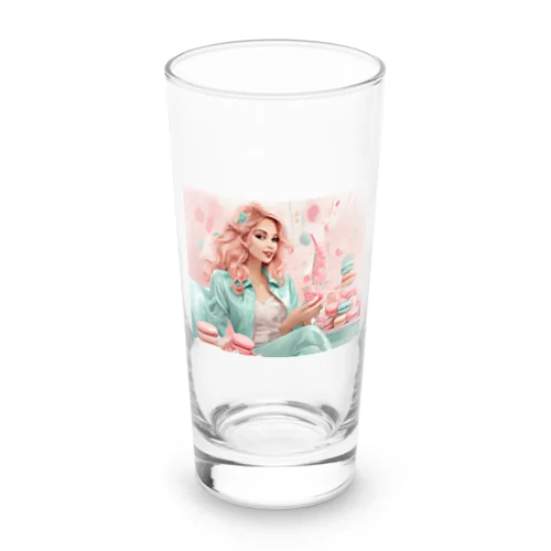 Macaron Girl Long Sized Water Glass