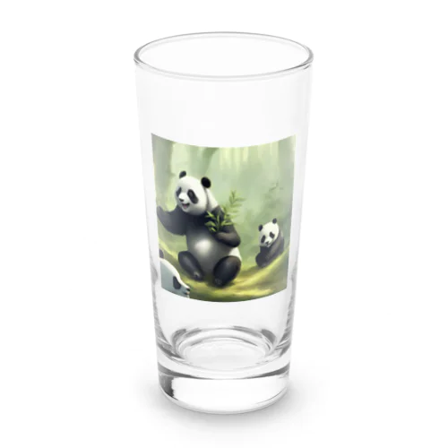 遊んでるパンダ Long Sized Water Glass