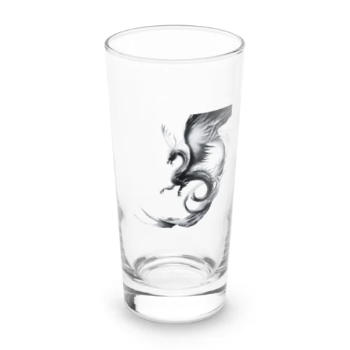 龍【白黒】 Long Sized Water Glass