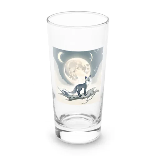 月と黒狐　その三 Long Sized Water Glass