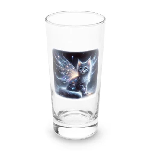 星空の舞、夜を守る猫 Long Sized Water Glass