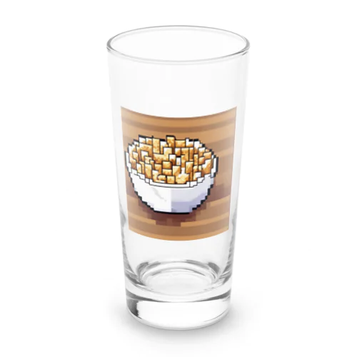 ドット絵ポップコーン Long Sized Water Glass