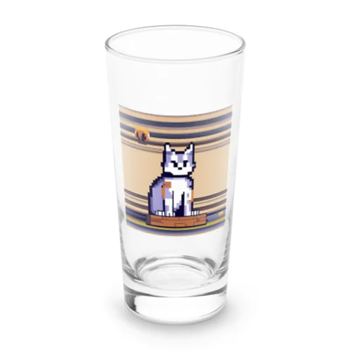 袖口から手を出している猫 Long Sized Water Glass