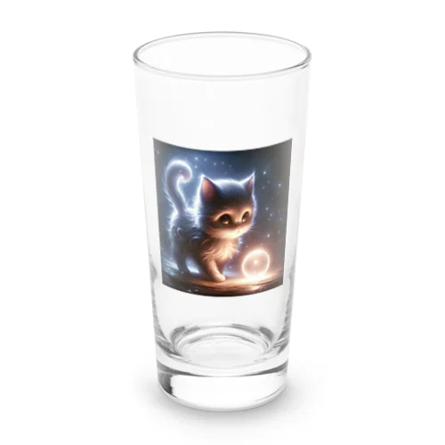 探究の光、夜を歩く猫 Long Sized Water Glass