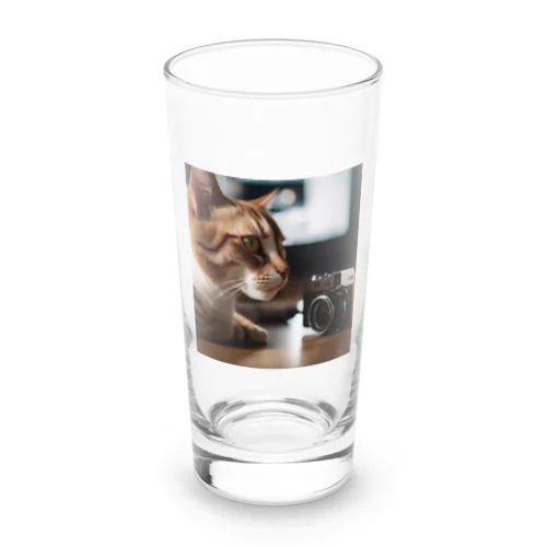 猫ちゃん　v8 Long Sized Water Glass