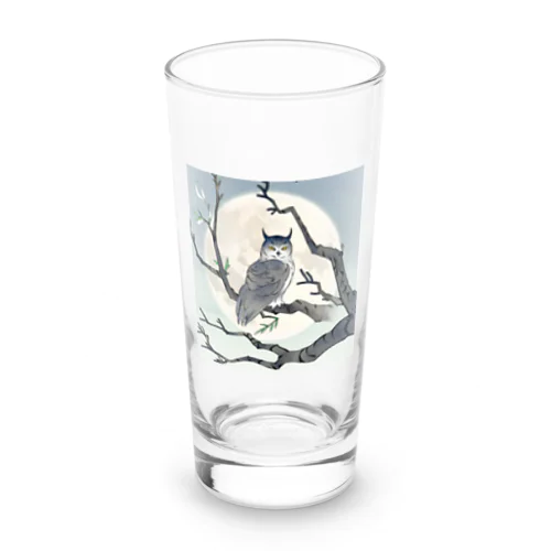 月に照らされた梟 Long Sized Water Glass