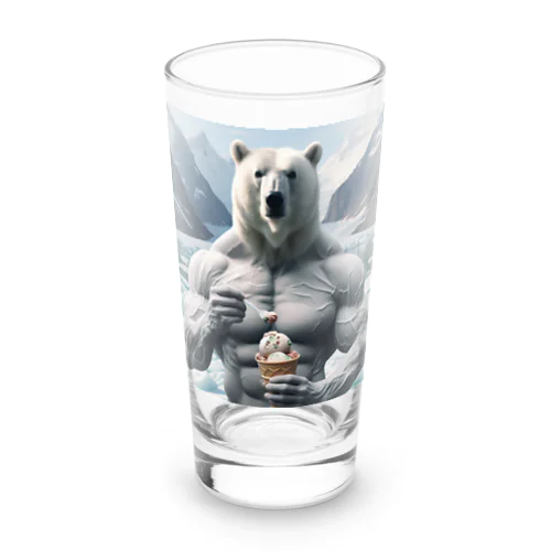 白クマッチョ Long Sized Water Glass