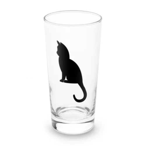 猫　ワンポイント ロンググラス