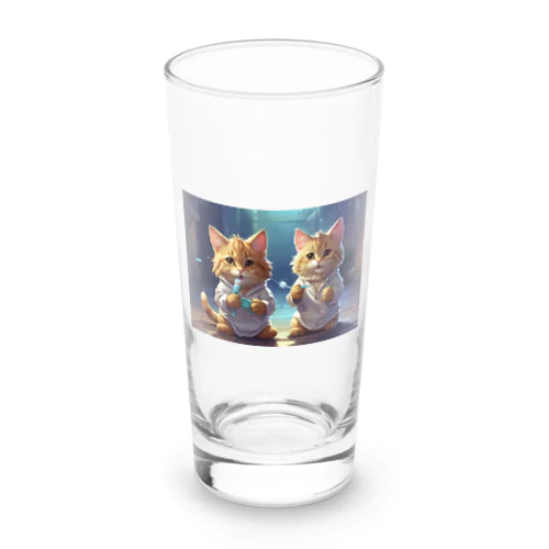 ハミガキ猫 Long Sized Water Glass