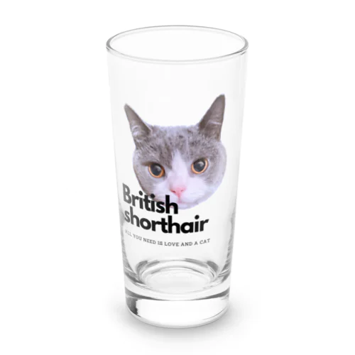 British Love Long Sized Water Glass