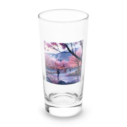 満開の桜を鑑賞する私 アメジスト 2846 Long Sized Water Glass