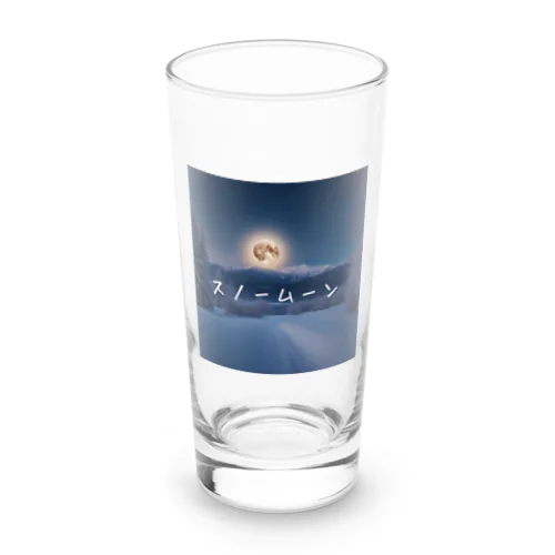 【満月】光るスノームーン Long Sized Water Glass