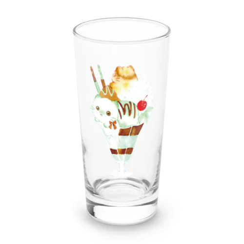 チョコミントにゃんこパフェ Long Sized Water Glass