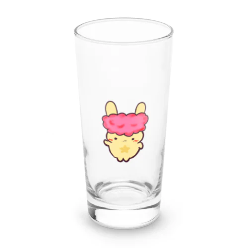 りんご色のアフロうさぎさん Long Sized Water Glass