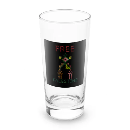 FREE PALESTINE 刺繍櫛 Long Sized Water Glass